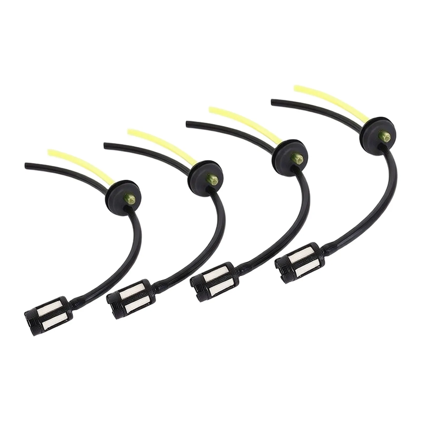 Garden Fuel Hose Pipe Parts 4Pcs/set Accessory Parts Replacement Tools Black+Yellow Brush Cutter Kit Grommet Garden