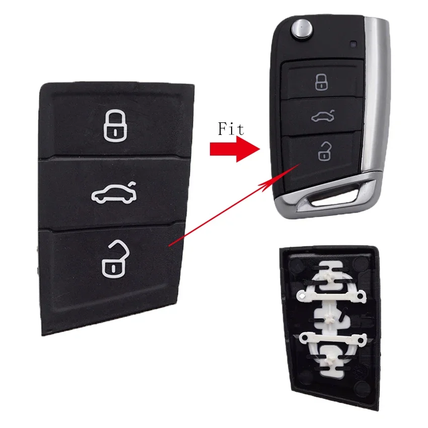 Cocolockey Car Key Pad dla Gol Mk7 Gol Key dla Skoda Rapid /superb/yeti Klucz samochodowy dla Seat /ibiza/altea/leon Akcesoria samochodowe
