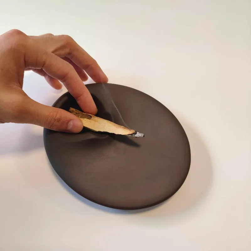 Ethnic Handmade Palo Santo Holder Zen Vintage Incense Stick Holder Craft Incense Accessories Palo Santo Burning Tray Relaxing