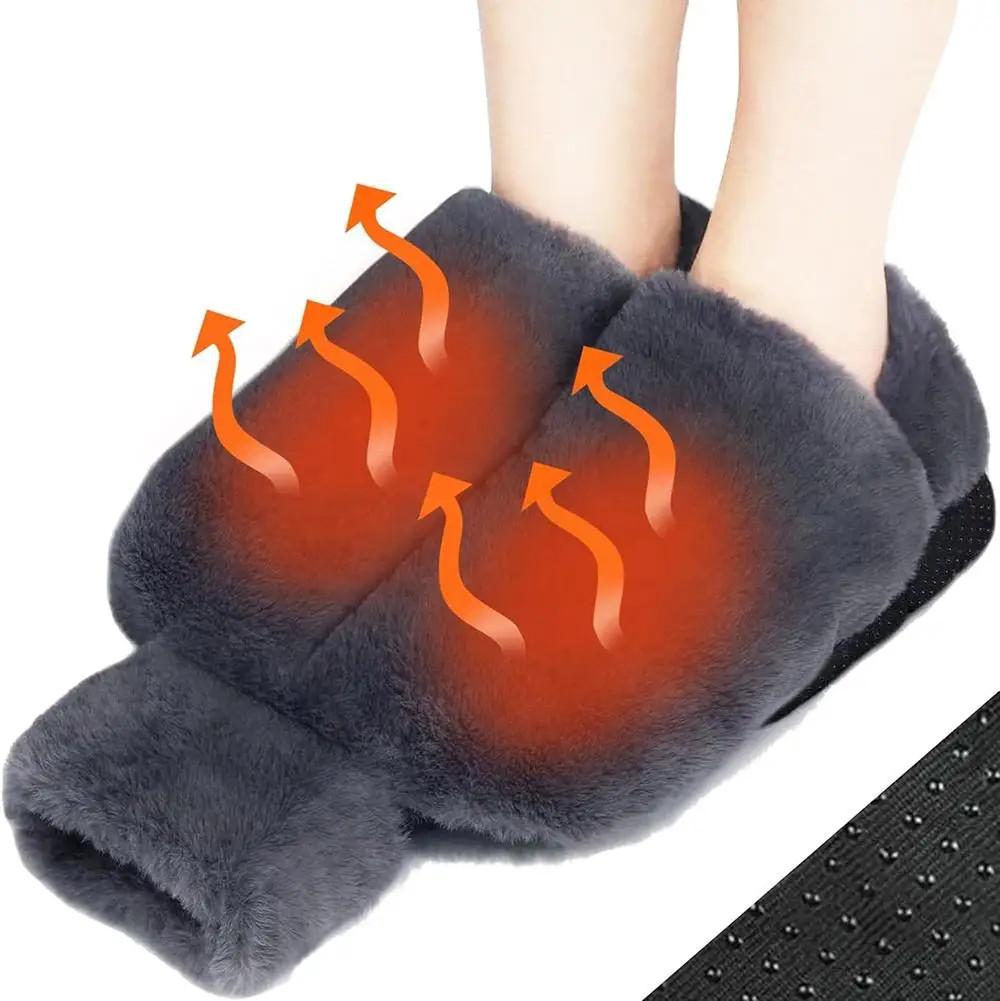 

2L Large Capacity Hot Water Foot Warmer with Detachable Soft Plush Cover Winter Cold Feet Relief Natural Warmth for Men Women