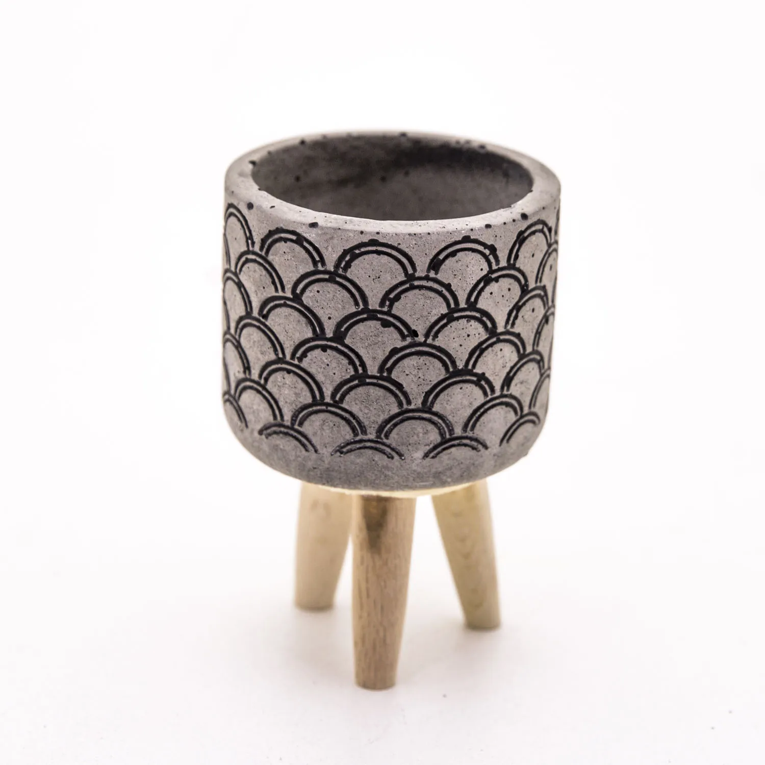 Gray concrete Sukulent flower pot 7,5x x Cm