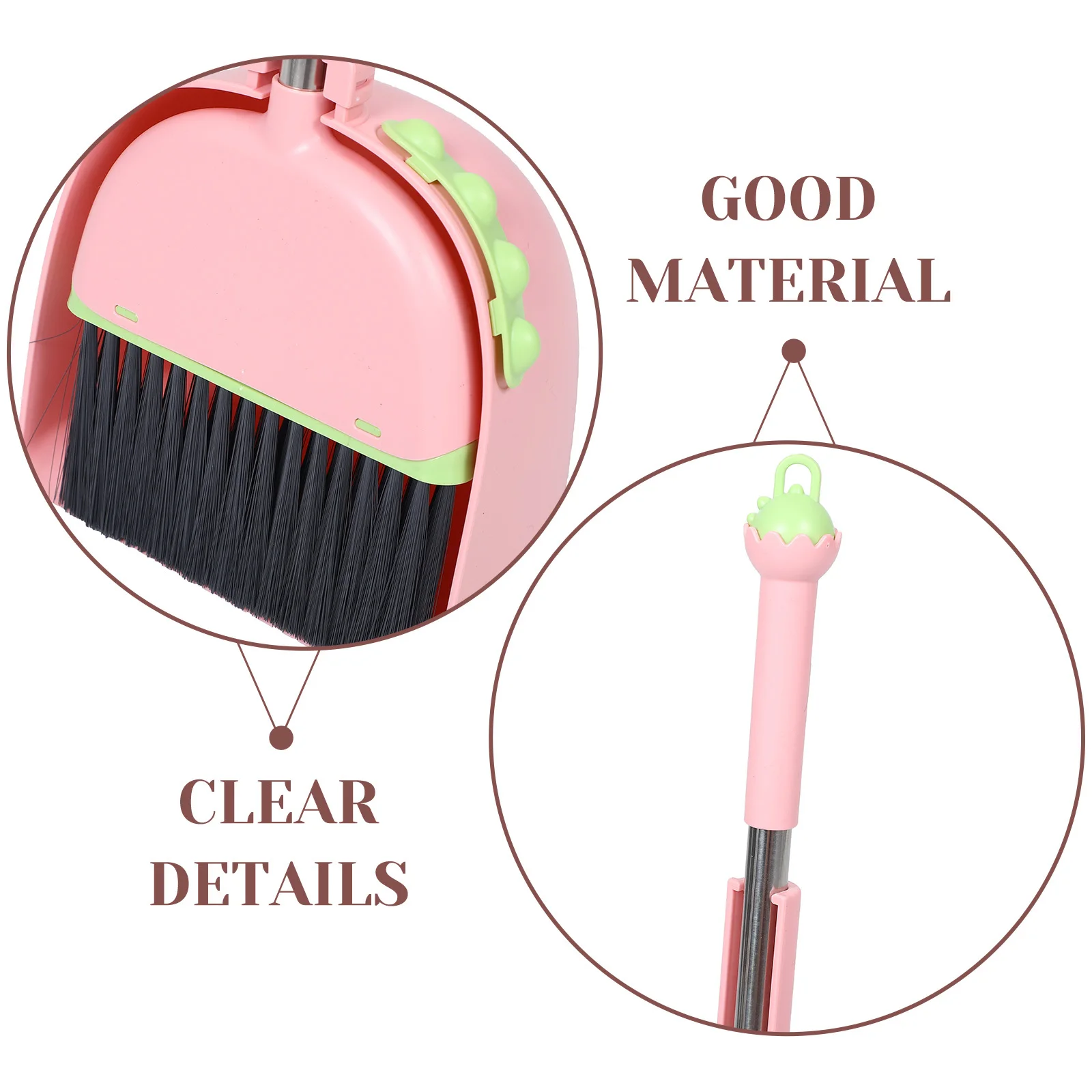1Set Childrens Broom and Dustpan Set Compact Lightweight Design for Kids Easy Grip Cleaning Tools for Little Hands Indoor Use