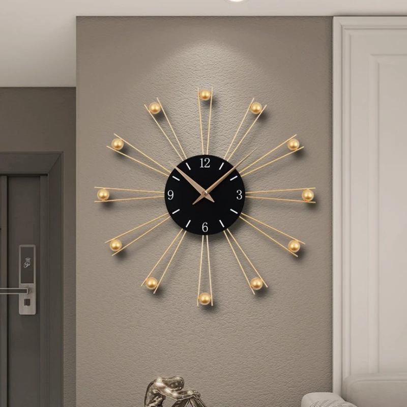 grille decoration Wall clock modern creative Room decoration clock Wall noiseless advanced часы настенные Living room furniture