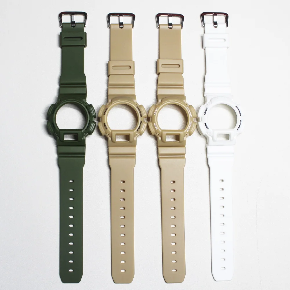 DW-9052 / 9050 / 9051 / 004C / 9000 시계 밴드 방수 시계 밴드 스트랩 및 케이스 베젤용 스트랩 및 베젤