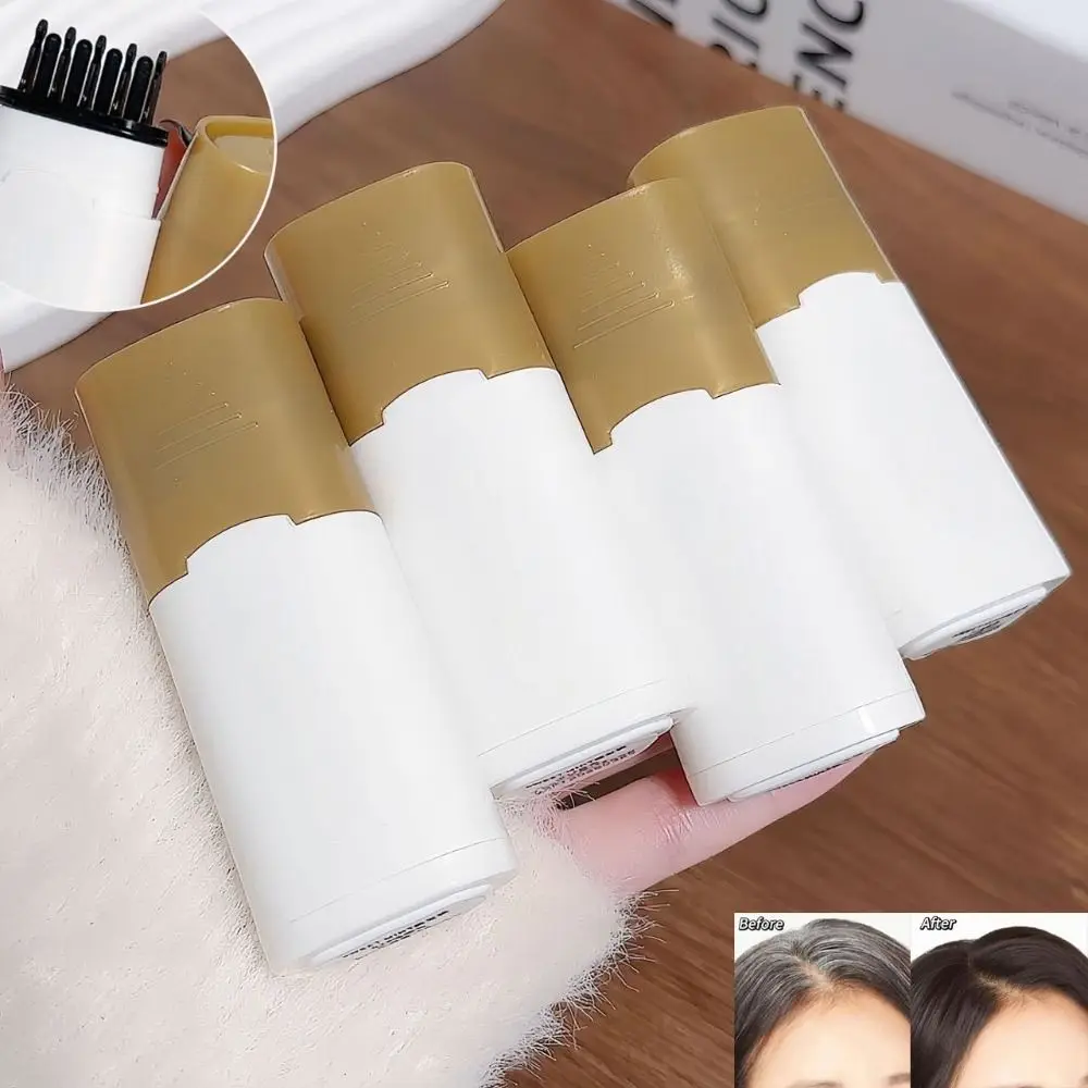 

New Waterproof Comb Hair Dye Black Color Easy to Use Hair Colouring Cream Sweat-proof Hair Dye Comb Stick for Gray Hair Coverage