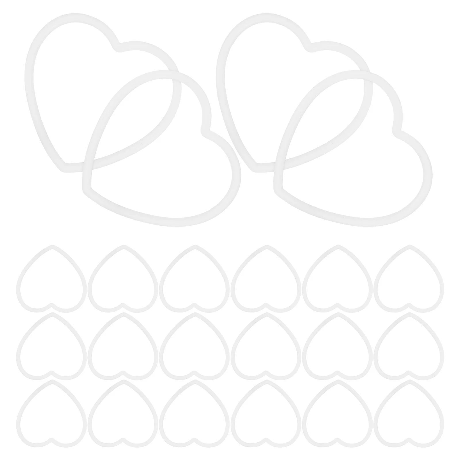 

30Pcs White Plastic Hoops for Dream Catchers Macrame Projects Floral Wreath Rings Dream Catcher Rings for Crafts