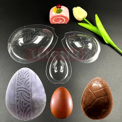 3Pcs Chocolate Mould Easter Egg Half Shape Polycarbonate Professional Cake Mold for Chocolates Confectionery Baking Pastry Tools