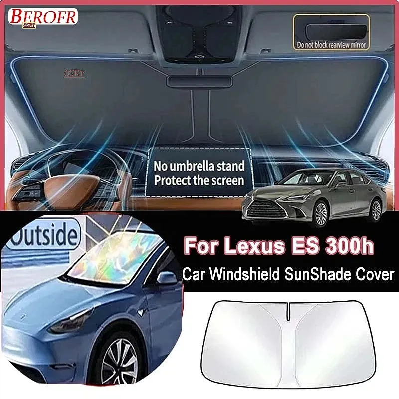 

For Lexus ES 300h 2021-2026 Car Windshield Sunshade Cover Front Window Sun Shade Heat Insulation Auto Accessories