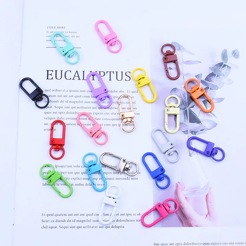 New Cartoon Candy Multi-color Metal Buckle Accessories Can Be Independently DIY Buckle Spray Painted Keychain Pendant Wholesale