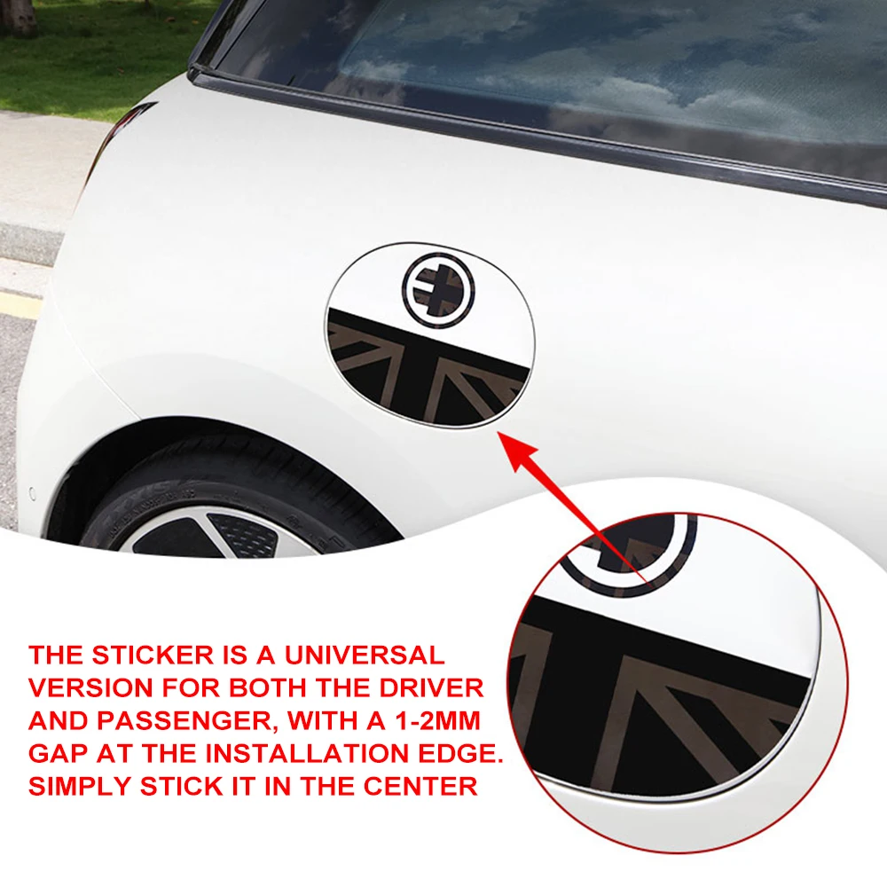 Car Charging Port Cover Fuel Tank Cap Decal Sticker for Mini Cooper J01 E SE Electric 2024 2025 Auto Body Tuning Accessories view 4