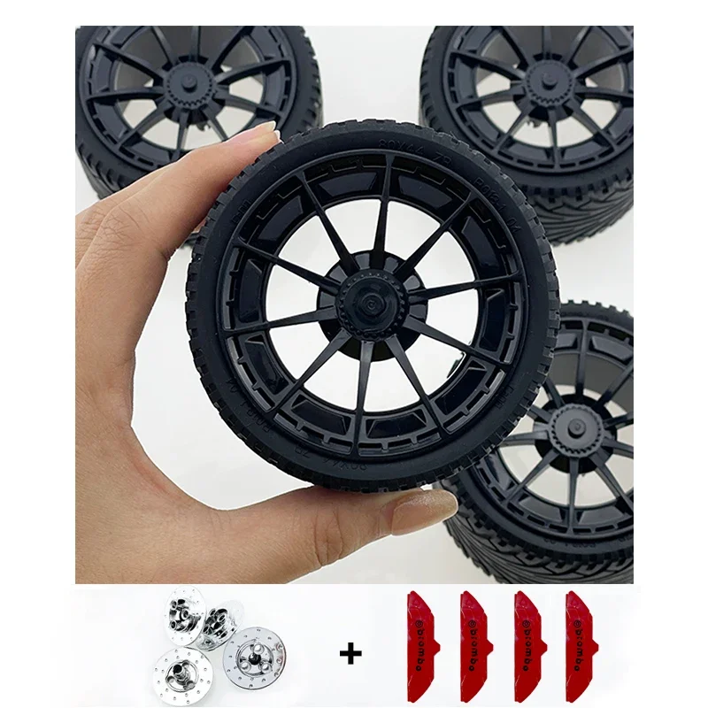 CADA Tyre Plating Metal Wheel Hub Compatible With LEGO MOC 1:8 Car 42083 42115 42056 Building Technology Accessories Blocks Toy