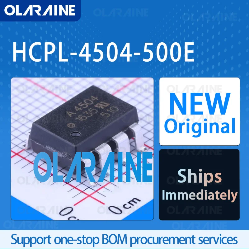 

1/5/10Pcs HCPL-4504-500E DIP-8 original 100% New ic chip High-speed optocoupler RoHS 1 Channel If -25 mA Vf -1.5 V Pd-100 mW