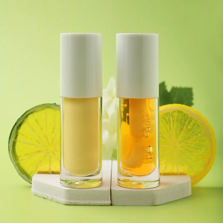 ฉลากส่วนตัวแต่งหน้ามังสวิรัติขายส่ง 6ml Smooth Butter Lip GLOSS Mirror FINISH Milk Honey Night Repair Lip Oil