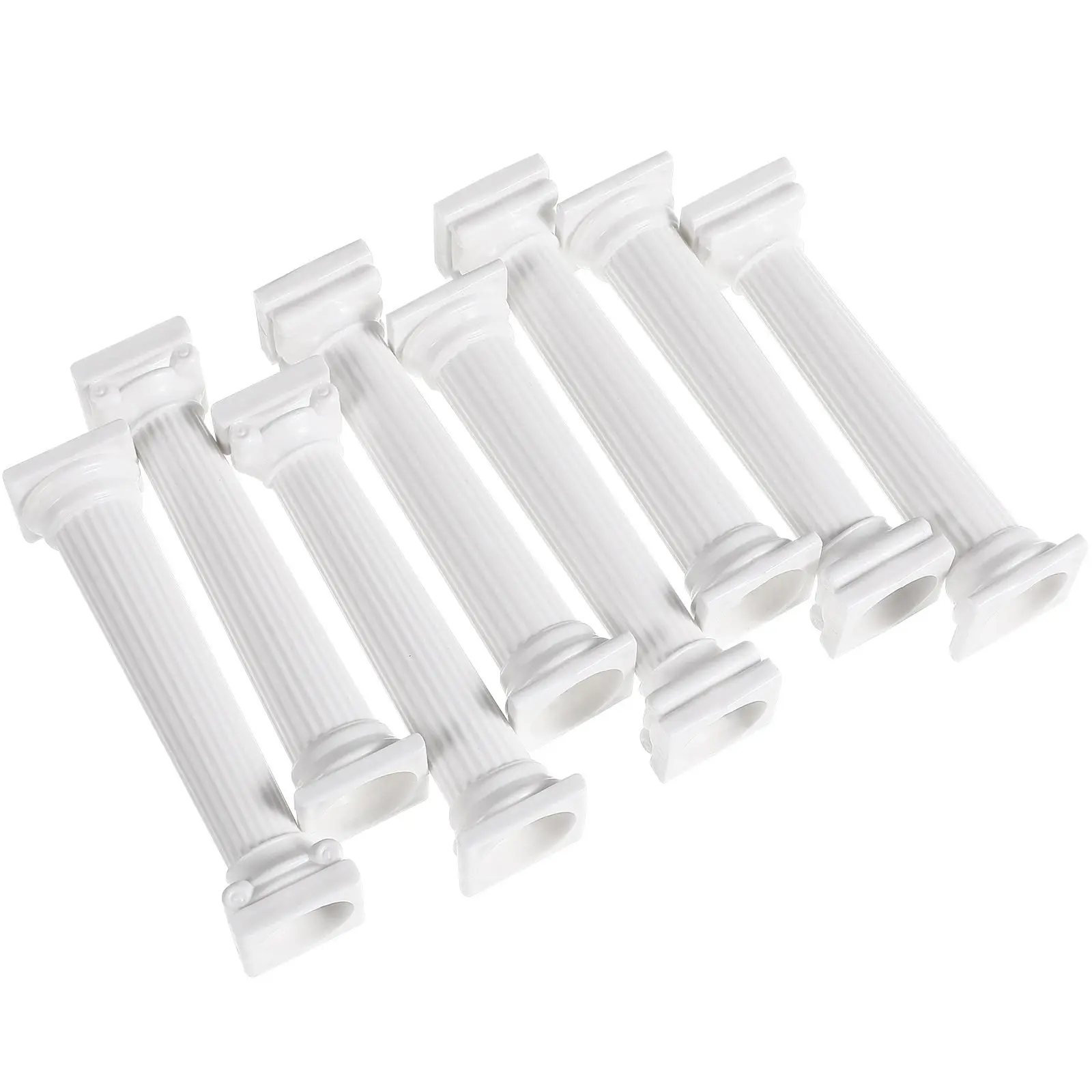 

8 Pcs Support Columns Cake Display Stand Roman Style Gold 12 5cm Wedding Decor DIY Stand Display Plastic Kitchen Barware