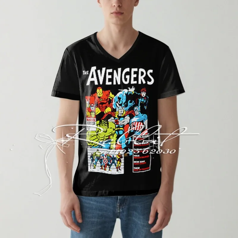 

2025 New Parent Child Marvel Movie Fans 3D Printed T-shirt Captain America Adult Children's Casual Loose Short Sleeve