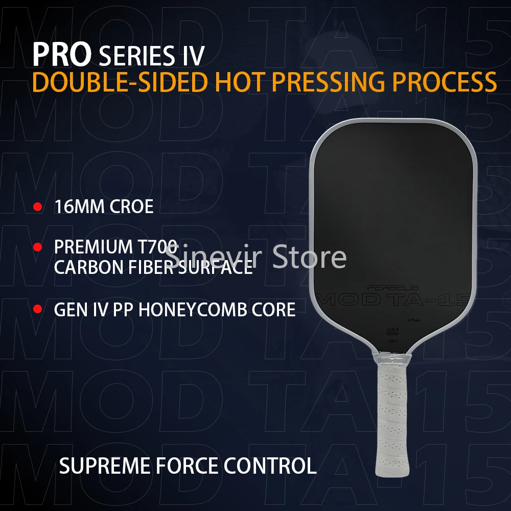 

MOD TA-15 Hot Pressing Integrated Molding Eva Foam Filling T700 Fabric Frosted Carbon Fiber Peak Racket