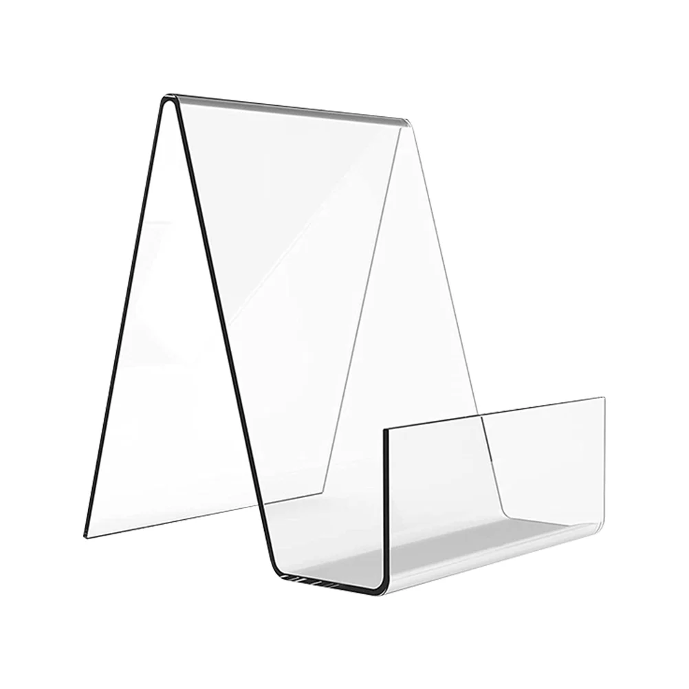 

6/2Pcs Acrylic Book Stands Book Display Racks Acrylic Calendar Brackets Table Display Stands