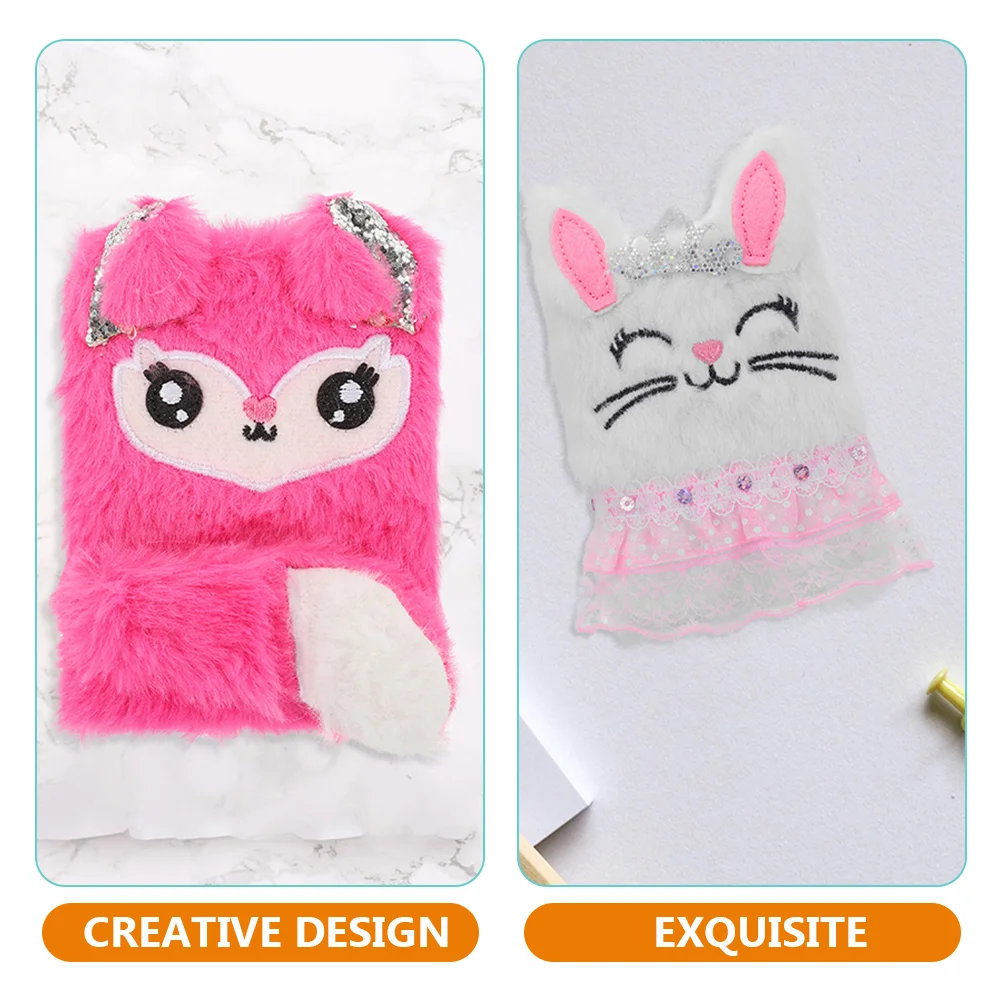 Plush Rabbit Notepads Mini Notebook Teen Girl Gifts Girls Journal 8-10 Years Old