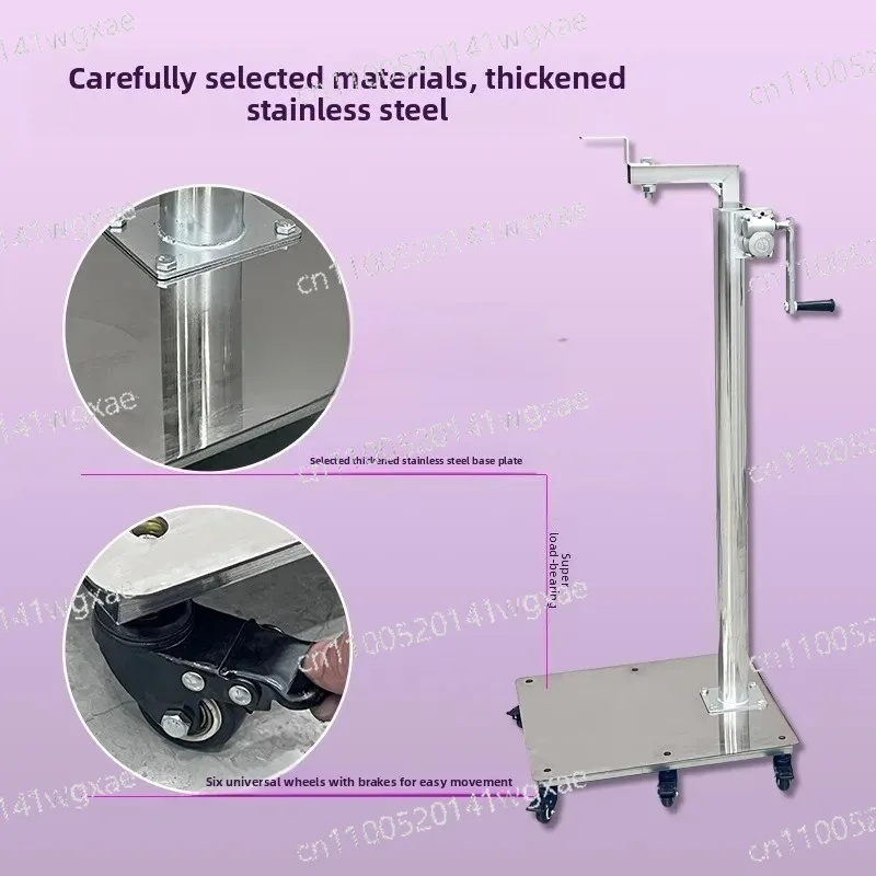 

Heavy Load-Bearing 3D Doll Figure Stand Telescopic Height Adjustable Mobile 6-Wheel Lifting Display Holder