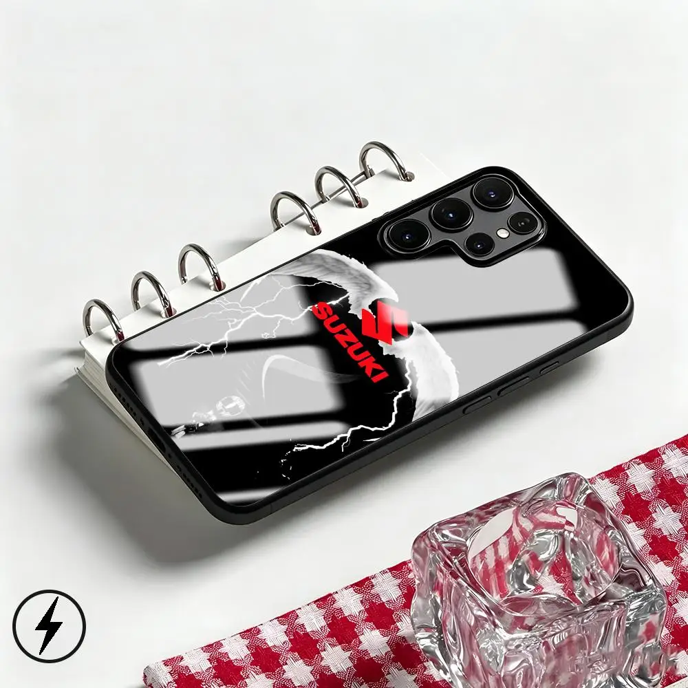 Supercar Suzuki-Now logo Phone Case For Samsung S26 S25 S24 S23 S22 S21 S20 Plus Ultra Note20 Glass Magnetic Case view 4