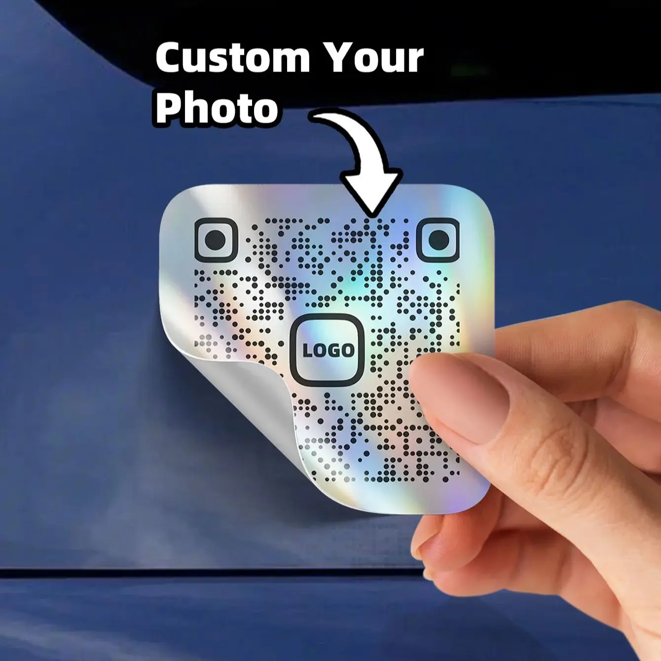 

Customizable Square QR Code Stickers 1/60/180/240/360 Options Printable with Any Text/Image Perfect for Parties Labels Packagi