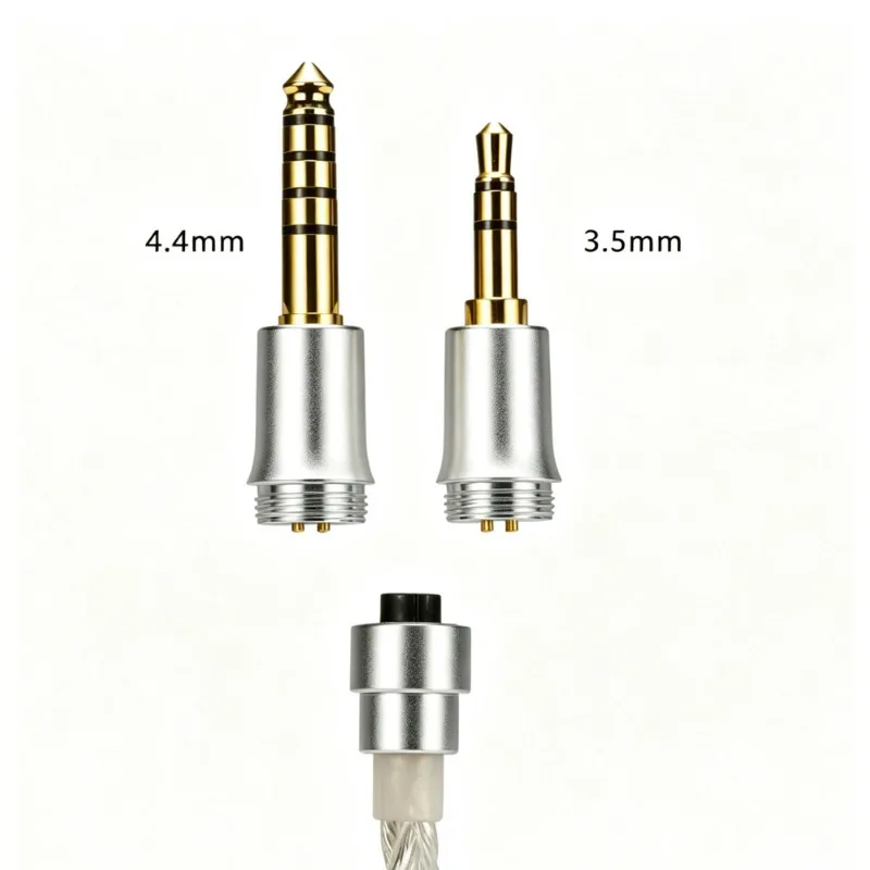 For Multifunctional Replaceable Audio Plug 3-in-1 Replaceable Earphone Plug 3.5/4 To Typec Head