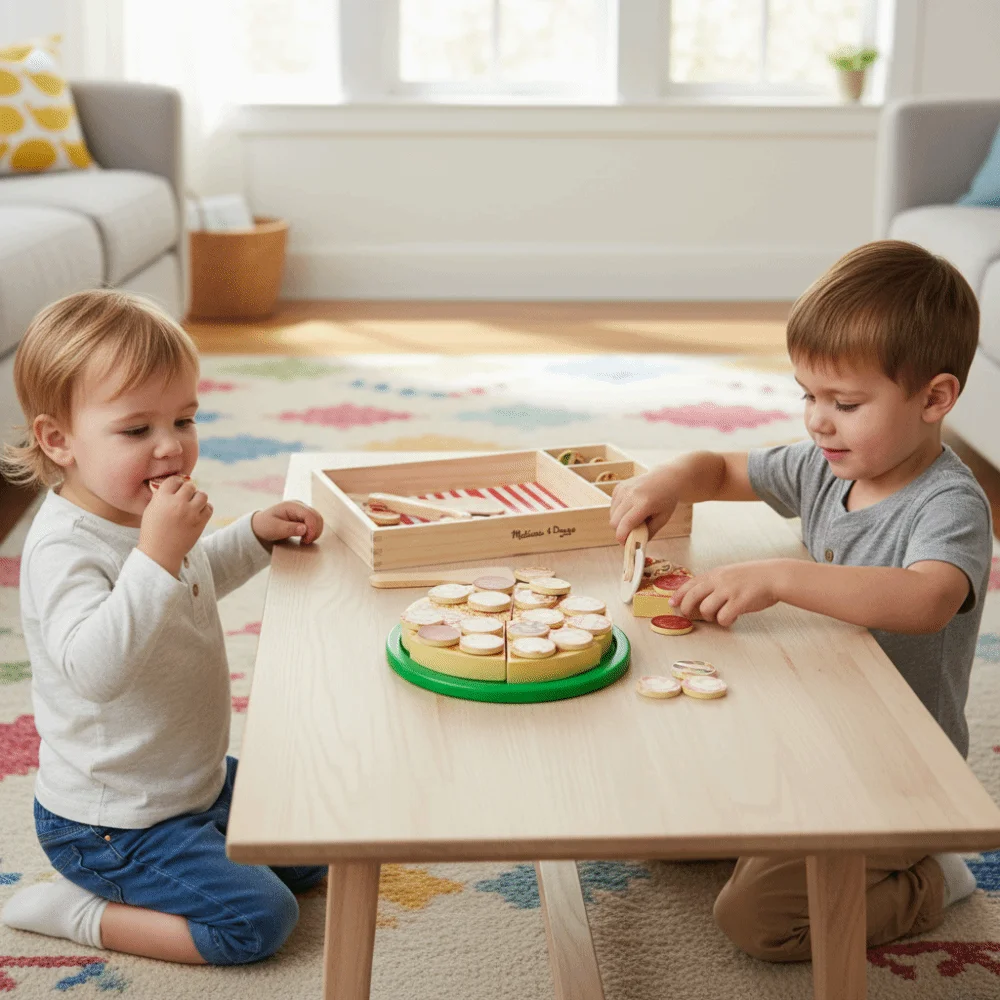 Apprendimento alimentare Giocattolo simulato per pizza Gioco di ruolo Gioco di frutta e verdura Fai finta di giocare Set di giocattoli da cucina Casa da gioco in legno