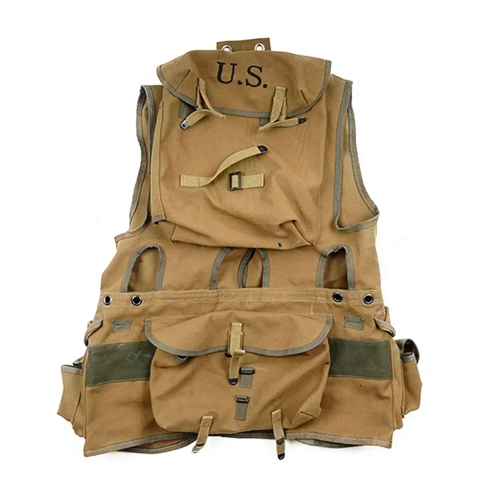 Chaleco D-Day WW2 réplica algodón puro uniforme soldado estadounidense - imagen 3
