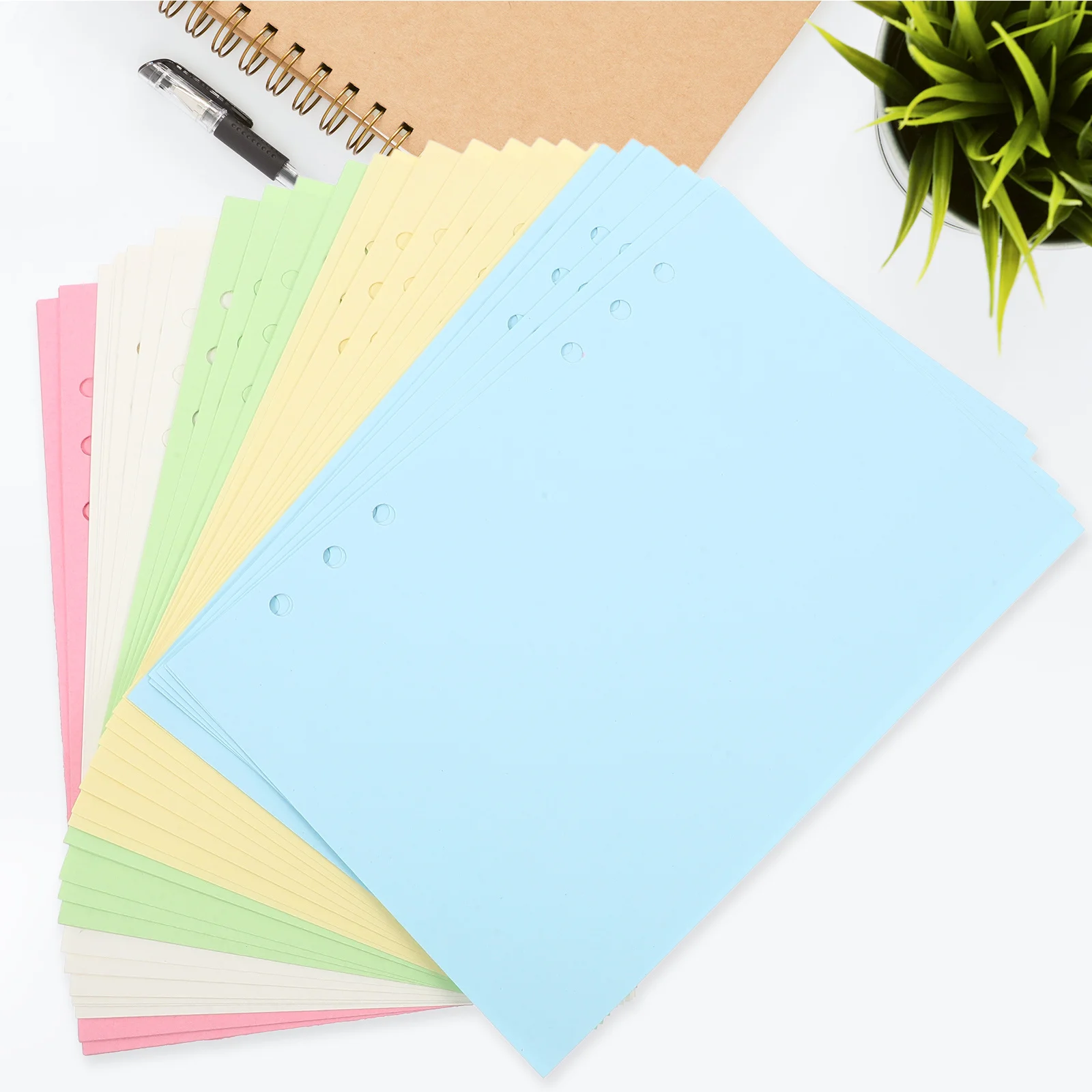 

A5 Binder Refills 50 Sheets Notepad Refill Paper Multi-Function Journaling Planning Office Home Use Binder Refills