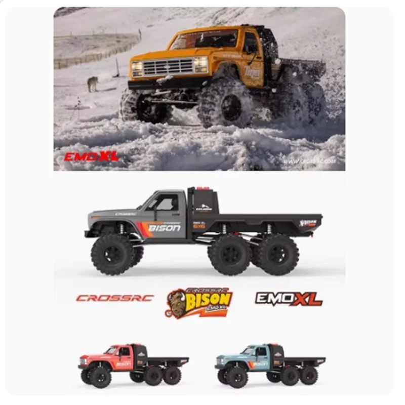 

CROSSRC EMO XL Buffalo 1/8 Remote Control Electric Climbing Vehicle 6X6 Drive Off road Vehicle RTR RC Model Vehicle