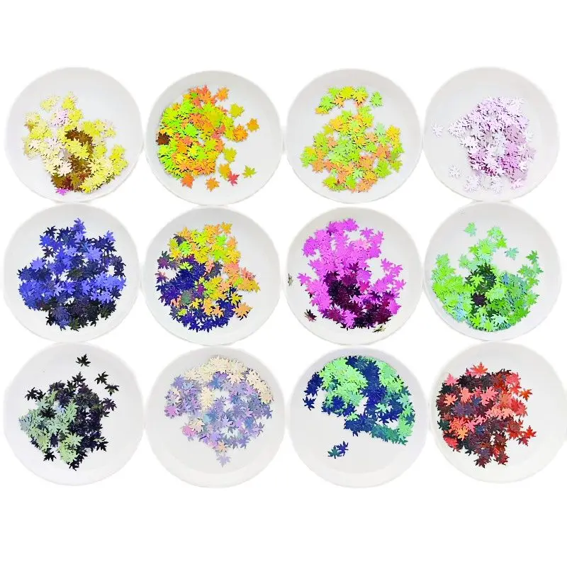 20 Styles 12 Grids One Box Nail Art Sequins(Glitter,Paillette,Spangle,Confetti),Multi Shape Irregular 3D Laser Flake Slice#PH454