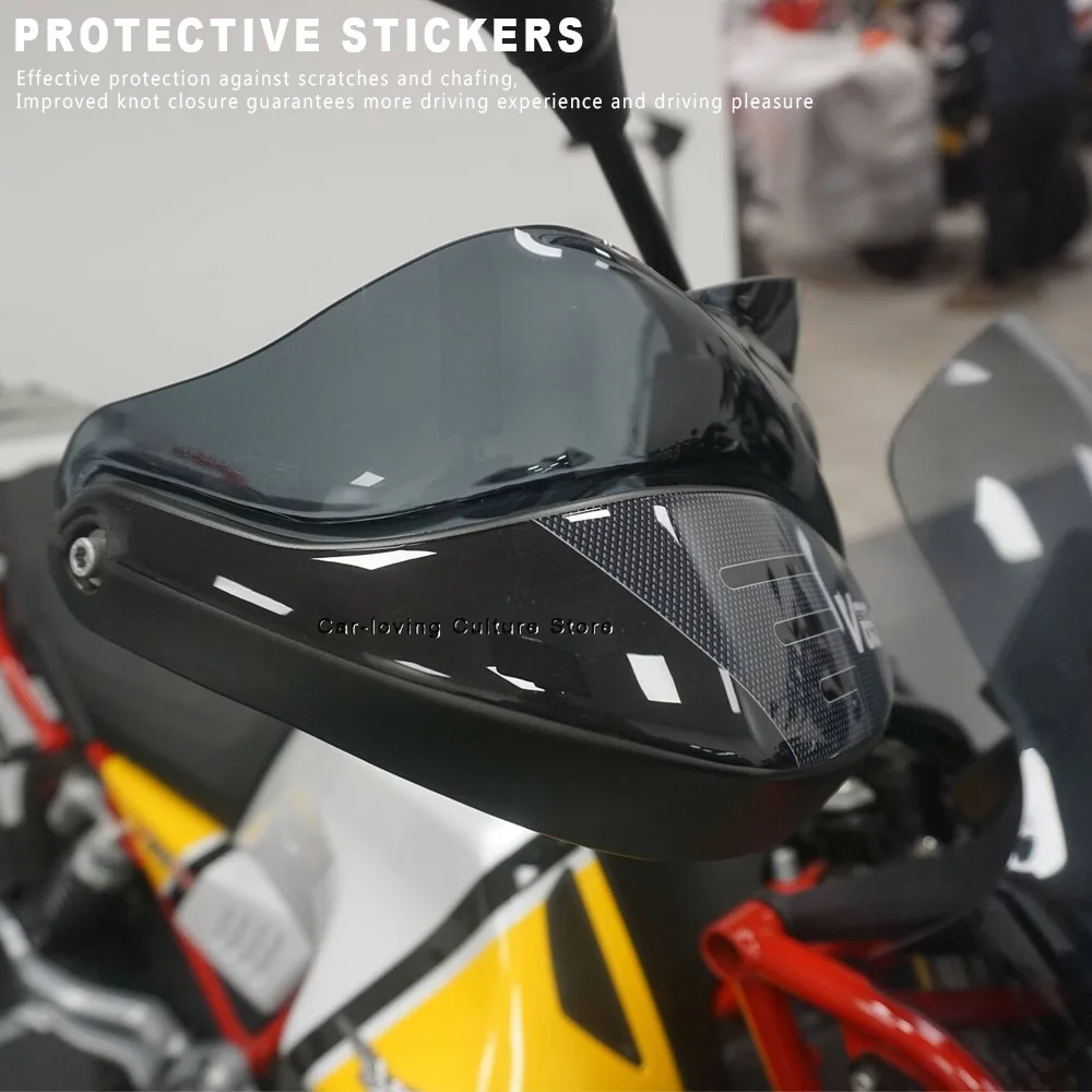 Waterproof Protective Sticker Motorcycle Hand Guard Stickers 3D Epoxy Resin Sticker For Moto Guzzi V85 Tt 2019 - 2023