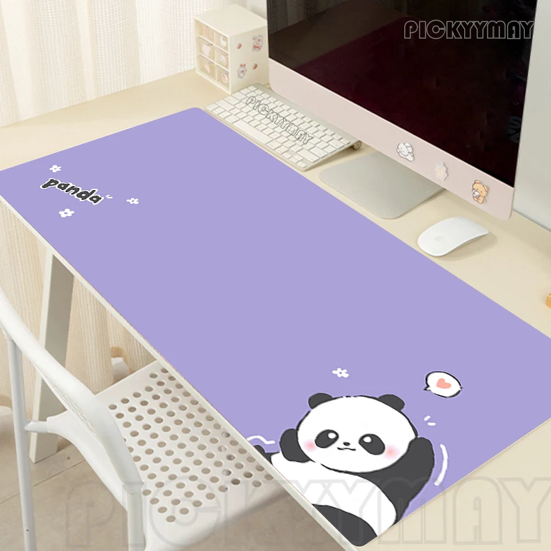 Cute Mouse Pads Panda Gaming Mousepads 400x900mm Large Mousepad Gamer Mouse Mats Rubber Mat Company Desk Pad For Gift