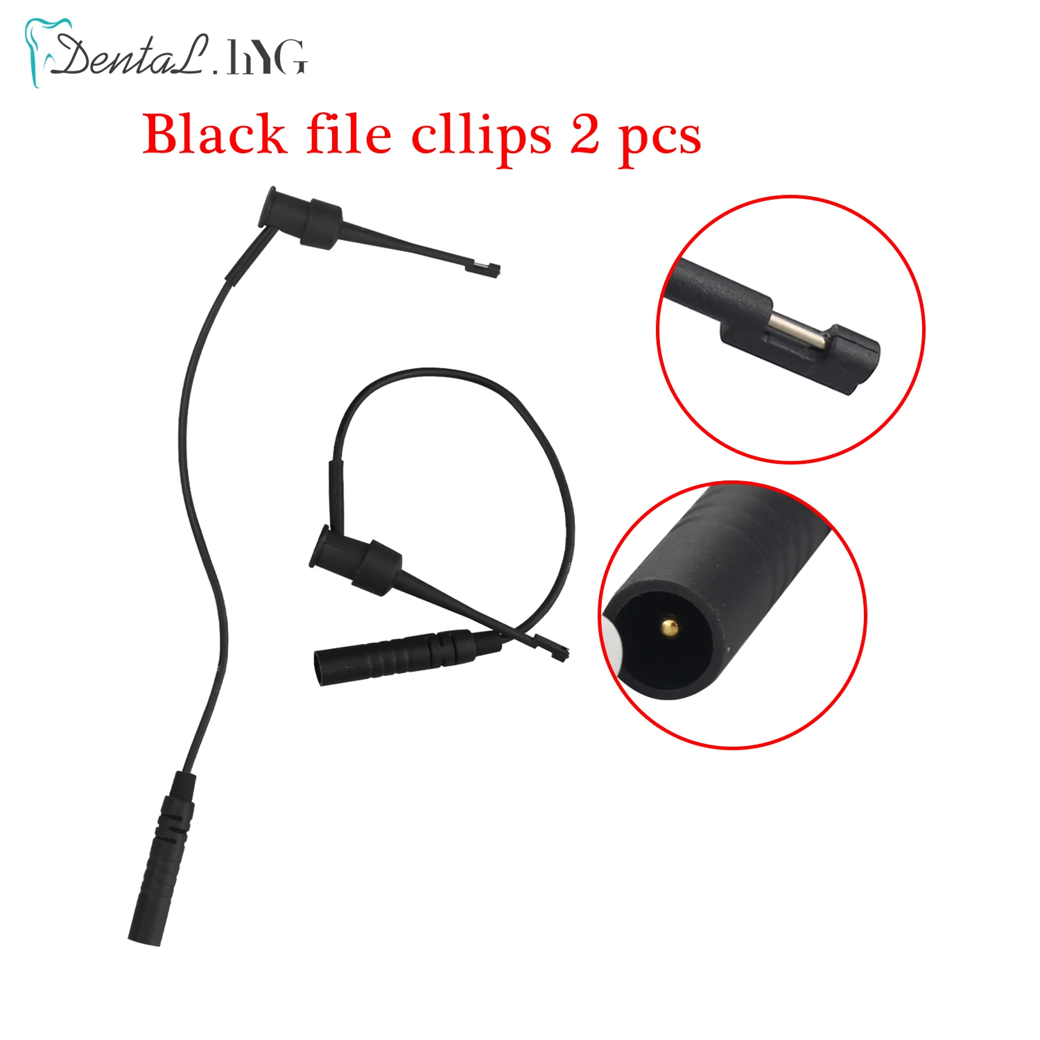 Dental Apex Locator Test Wire Endo Treatment Measuring Accessories 4pcs Lip Hooks 1pc Testing 2pcs Cable File Holder