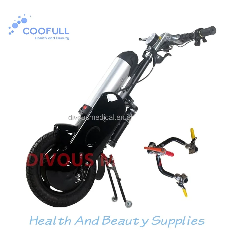 Coofull High Quality Lithium Battery Electric Drive Front for Sports /manual Wheelchair Attachment Electric Handbike Handcycle