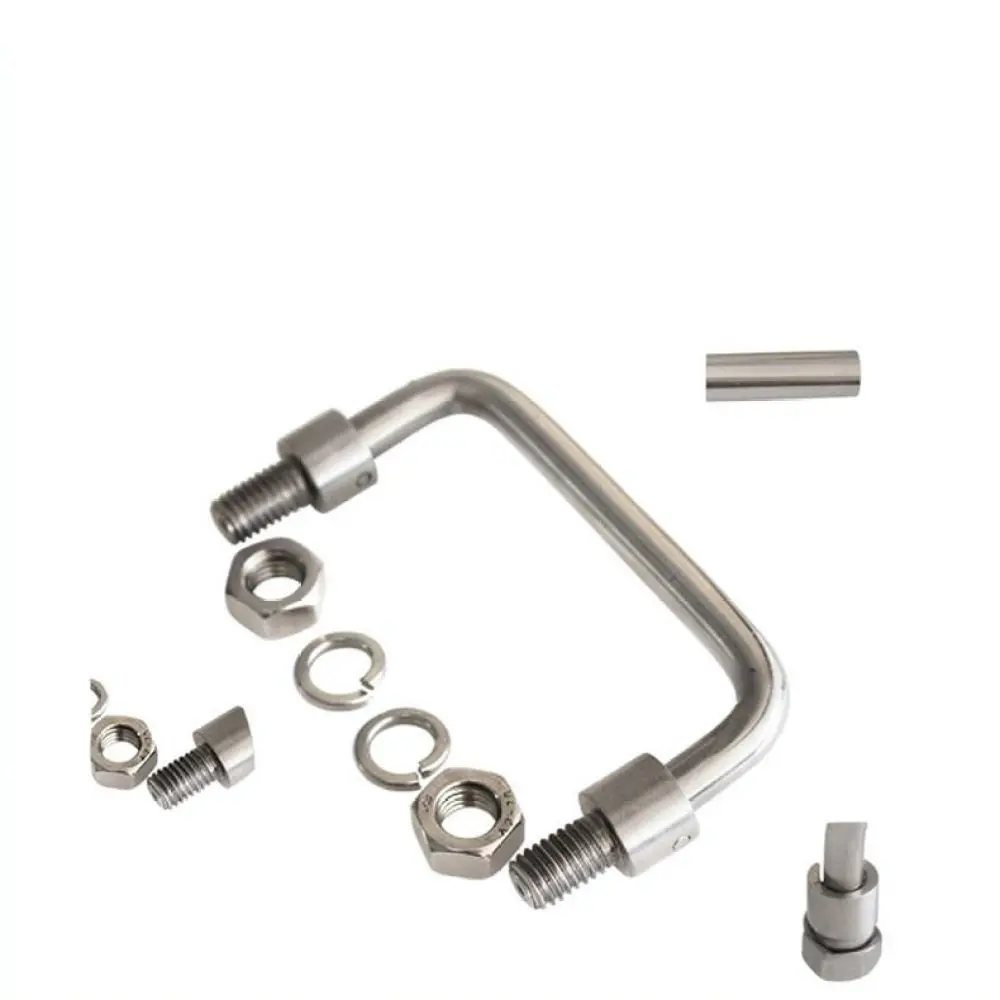 Flush Mount Folding Handle For Industrial Equipment Cabinet Tool Chest Stainless Steel Hardware Durable Pull Grip