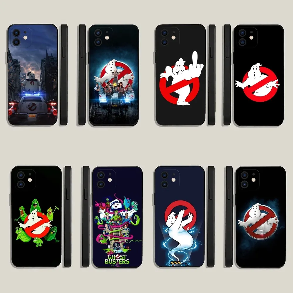 Movie-G-Ghostbusters  Phone Case For iPhone 15,14,13,12,11,Plus,Pro Max,XS,X,XR,SE,Mini,8,7 Soft Silicone Black Cover