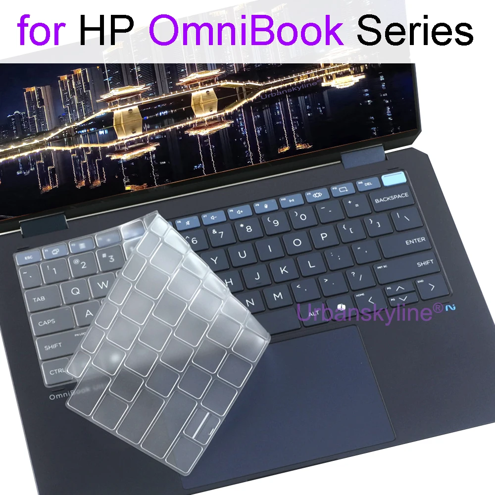 Keyboard Cover for HP Omnibook 7 5 3 X 13 14 15 16 17 Ultra Flip AI he fh fd fp az fb bf dc ha Silicone Protector Skin Case Film