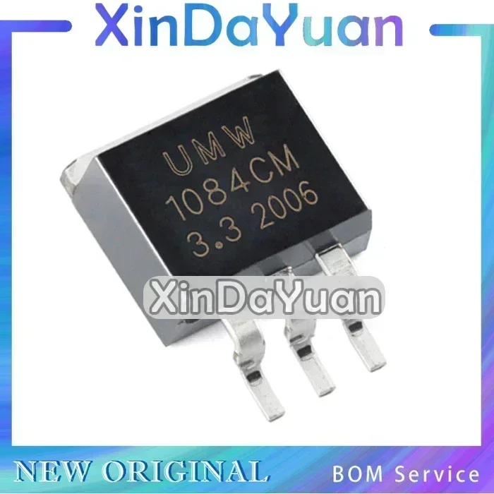10 Stück AMS1084CM-ADJ TO-263 Netzteil Step-Down-IC Linearer Spannungsregler LDO-Chip