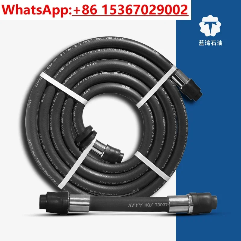 Color oil and gas recovery YouTube  refueling machine / ZVA Connect cold-resistant rubber tube barrel