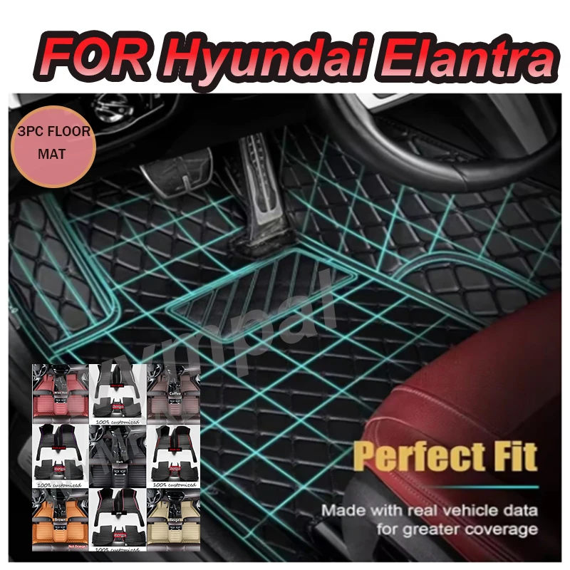 

Роскошные автомобильные коврики для Hyundai Elantra 2017, 2016, 2015, 2014, 2013, 2012, аксессуары для салона автомобиля на заказ