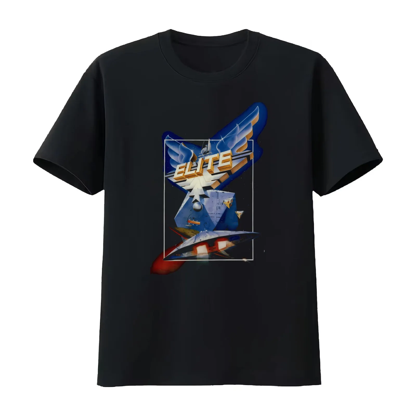 Elite Game T-Shirt Summer Casual Cotton Tee Oversized Streetwear Tops Vintage Graphic Print Loose Fit Short Sleeve