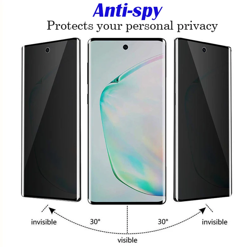 Matte Ceramic Film Anti-spy Privacy Screen Protectors For Samsung Galaxy S20 FE S22 Ultra S21 S23 Plus No Fingerprint  Not Glass