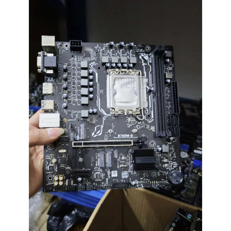 Used mATX Motherboard for GALAX B760M-G D4 LGA1700 B760 DDR4 M.2 HDMI VGA Nice Condition