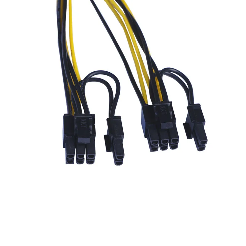 Power Kabel Professionele 6Pin Naar Dual 8Pin 20Cm Videokaart Power Data Cord Splitter Voor Computer Pc