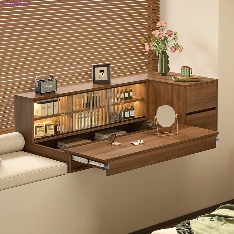 

New bay window dresser desk integrated bay window dresser locker