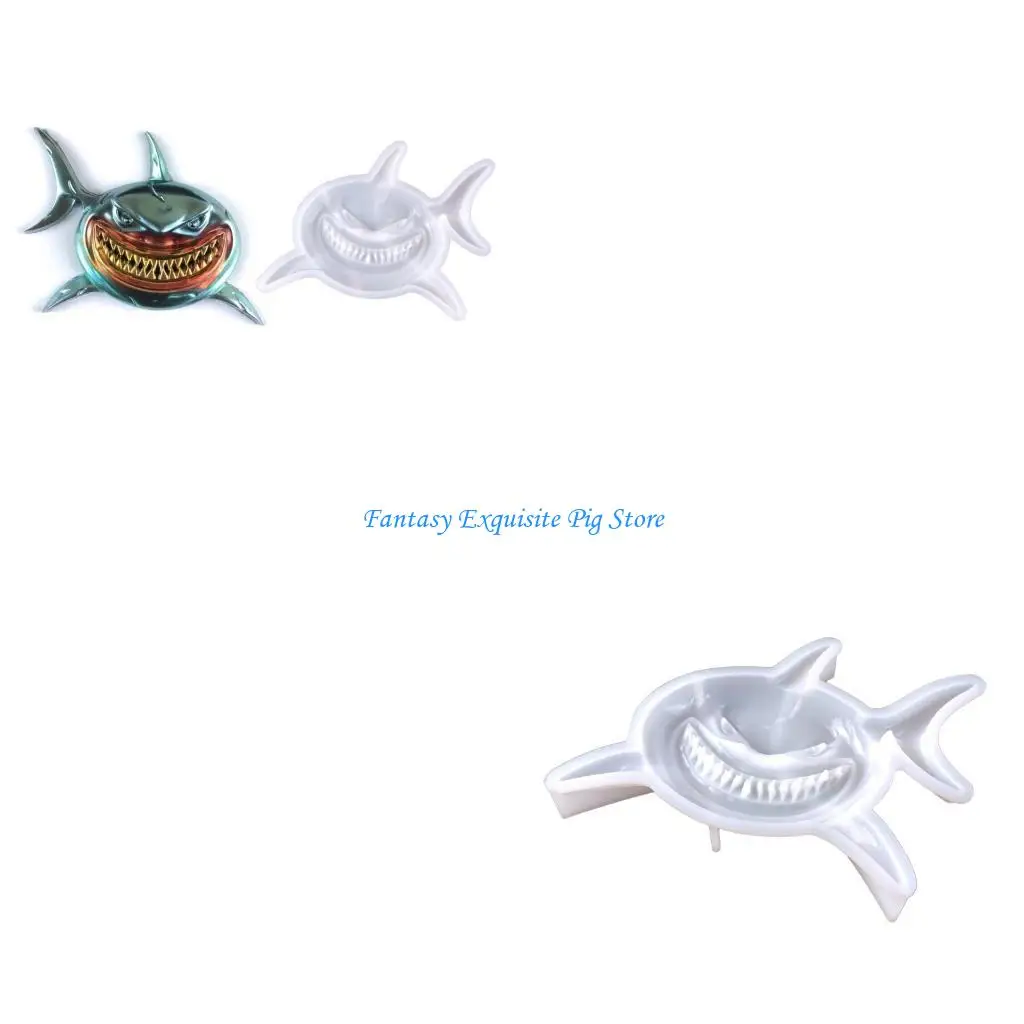 

Силиконовые формы в форме акулы, DIY ремесла, гипсовая форма, украшение дома, украшение для мыла, стола, антипригарная форма