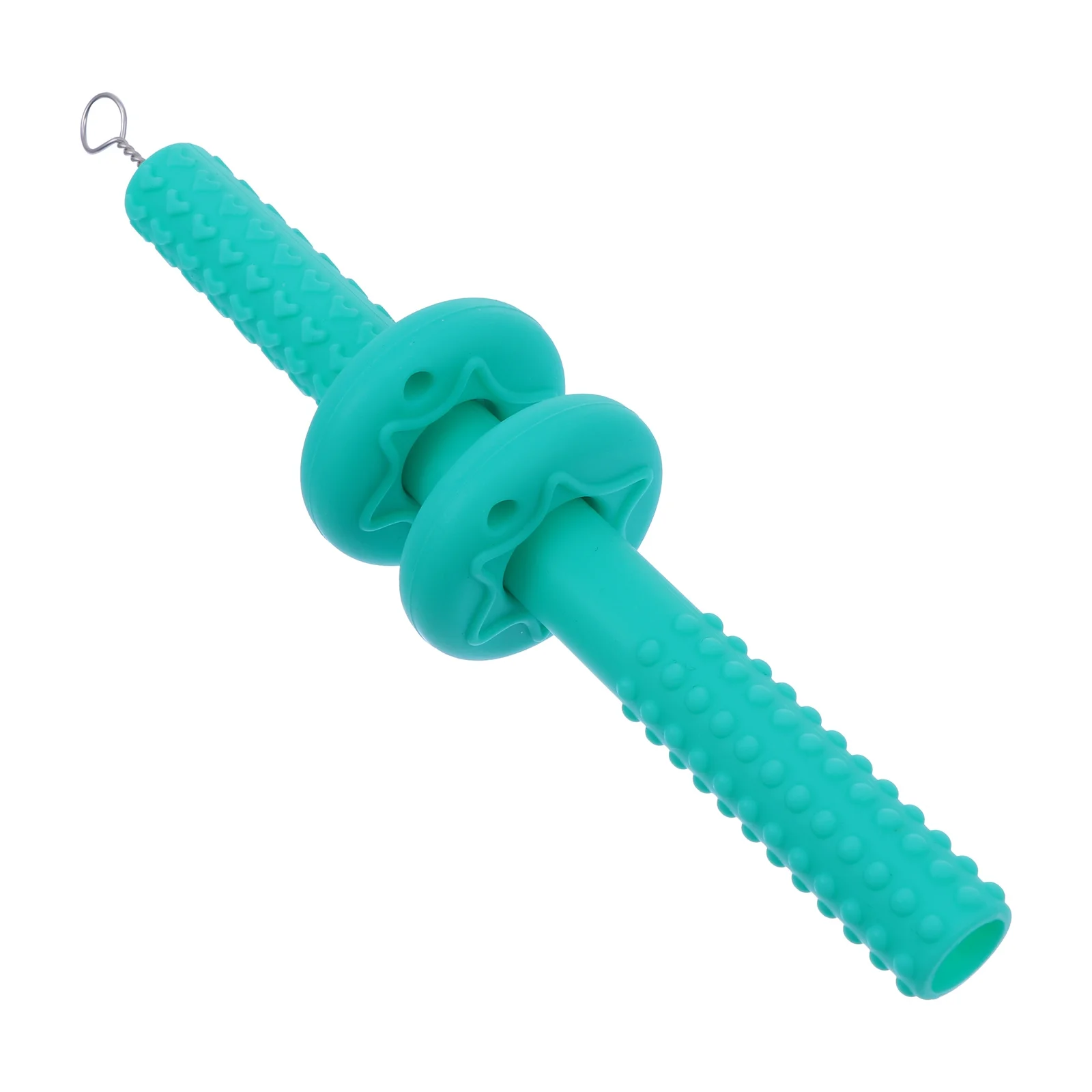 

1Set Baby Teether Silicone Hollow Tube Safe Chewing Soft Flexible Molar Chew Block Teething Aid Infant Gum Massage