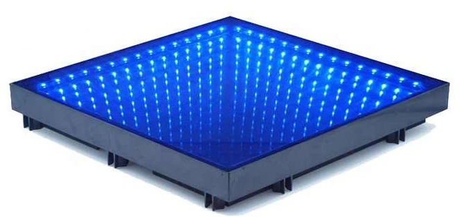 Magnetic Led Dance Floor Wedding Portable 3D Interactive Dance Floor Light Infinity Mirror Wireless Dance Floor