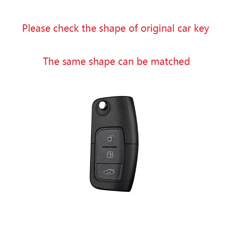 New Auto Zinc Alloy Car Folding Key Case Cover For Ford Fiesta Focus 2 Ecosport Kuga Escape Falcon B-Max C-Max Eco Sport Galaxy